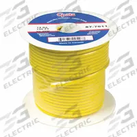 GROTE Primary Automotive Wire: GPT, 25 ft, 1 Conductor, 12 AWG, Yellow, 60 V Volt (MPN 89-6011). Key specifications — Brand: GROTE.