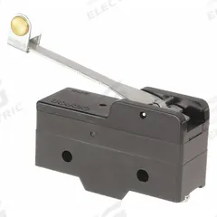 OMRON Snap Action Switch: Hinge Roller Lever Actuator, 1NO/1NC, Screw (MPN A-20GV2-B7-K). Key specifications — AC Contact Rating: 20 A @ 480 V; Electrical Connection: Screw; Series: A; Brand: OMRON.