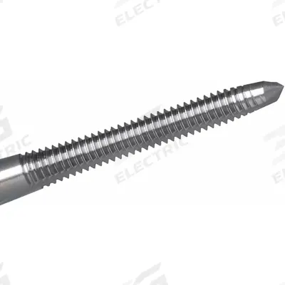 CLEVELAND Straight Flute Tap: #4-40 UNC, H1 / 2B, 2 Flute, Plug Chamfer - General Purpose Hand Taps
