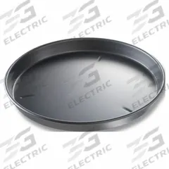 CHICAGO METALLIC Pizza Pan: 16 in Overall Dia, Anodized Aluminum, Solid, 14 ga Gauge, Pre-Seasoned (MPN 91165). Key specifications — Brand: CHICAGO METALLIC; Product Type: Pizza Pan; Material: Anodized Aluminum; Perforated: Solid; NSF Certified: No; Coating: Pre-Seasoned.