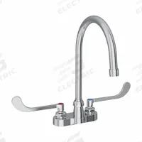 ELKAY Handle-Operated Faucet: Elkay®, Brass, Centerset, Deck, 2 Mounting Holes, 1.5 gpm Flow Rate (MPN LK406GN08T6). Key specifications — Series: Elkay®; Brand: ELKAY.
