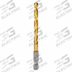 MILWAUKEE Hex Shank Drill Bit: 7/32", 135° Split Point, TiN-Coated HSS, Impact Rated (MPN 48-89-4611). Key specifications — attr1234973: Impact Rated; attr1234966: MILWAUKEE; attr1234978: 0.2188.