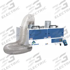 AIR SCIENCE Fume Extractor: 18 in Overall Ht, 35 in Overall Wd, 25 1/2 in Overall Dp, Analog (MPN VE-FED-M-A). Key specifications — Blower Required: No Blower Required; Display Type: Analog; Pre-Filter Material: Polyester; Brand: AIR SCIENCE; Product Type: Vented Enclosure; Voltage: 115V AC.