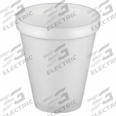 DART Disposable Hot/Cold Cup: 12 oz Capacity, White, Foam, Unwrapped, Patternless - Foam Hot/Cold Cups