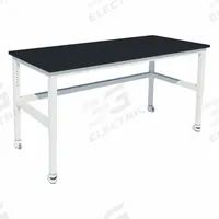 Heavy Duty Table: 24 in Overall Wd, 36 in Overall Ht, 6 ft Overall Lg, Phenolic, Petal White, Steel (MPN GRHD-7224-HCAP-2). Key specifications — Brand: INSTOCK; Caster Type: Vibration Isolating Locking Swivel; Countertop Material: Phenolic; Height Range: 30 in to 36 in.