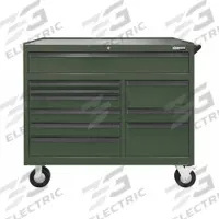 KENNEDY Roller Cabinet: Green / Green Drawer, 48 1/2 in W x 20 in D x 43 1/4 in H, 10 Drawers (MPN 4910MPVG). Key specifications — Brand: KENNEDY.