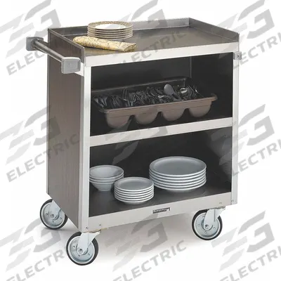 LAKESIDE Enclosed Cart: Enclosed, 700 lb Max Load Capacity, 3 Shelves - Enclosed Stainless Steel Carts