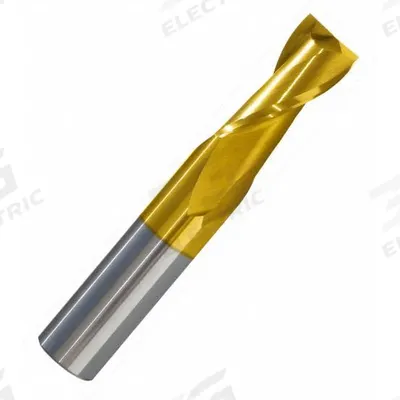 APPROVED VENDOR Square End Mill: Carbide, TiN Coated, 2 Flute, 1/2" Mill Dia, 1-1/4" LOC - General Purpose Carbide Square End Mills