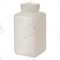 NALGENE Laboratory Bottle: 1 L, 32 fl oz, HDPE, Natural, 63 mm Screw Closure Size, Square, Unlined (MPN 2114-0032-24). Key specifications — Body Color: Natural; Brand: NALGENE; Closure Included: Yes; Graduated: No; Closure Attached: Attached.