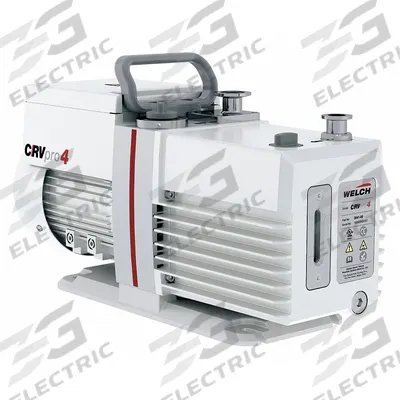 WELCH Vacuum Pump: 0.5 hp, 1 Phase, 115V AC, 0.37 cfm Free Air Displacement - Lubricated Rotary Vane Vacuum Pumps