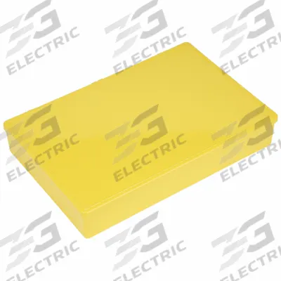 FLAMBEAU Compartment Box: 12 3/4 in x 8 1/2 in x 2 1/8 in, Yellow, 24 Compartments - Small Parts Compartmented Boxes with Fixed Dividers