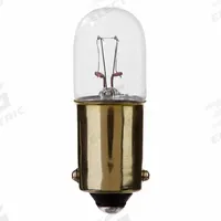 APPROVED VENDOR Incandescent Bulb: Incandescent, Miniature Bayonet (BA9s), (T) Tubular, T3-1/4, 1820 (MPN 21U629). Key specifications — Light Color: White; Trade Number: 1820; Voltage: 28V AC; Brand: APPROVED VENDOR; Bulb Shape: T3-1/4.
