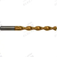 CHICAGO-LATROBE Jobber Length Drill Bit: #44, 135° Split Point, TiN-Coated HSS, Parabolic Flute (MPN 53973). Key specifications