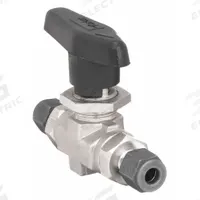 PARKER Manual Two-Way Ball Valve: 1/4 in, 316 Stainless Steel, Straight, Sweat x Sweat, Three-Piece (MPN 4Z-B6LJ2-SSP). Key specifications — Brand: PARKER; Handle: Lever.