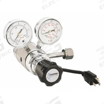 HARRIS Electrically Heated High-Purity Gas Regulator: Two Stage, CGA 320 Inlet - High-Purity Air & Inert Gas Regulators