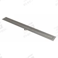 BESTCARE Shower Drain: Rectangular, Stainless Steel, Satin, 3 3/8 in Overall Ht, Slotted, A (MPN WHLD-60-F). Key specifications — Brand: BESTCARE; Grate Color: Silver; Includes: Shield; Connection Type: No Hub; Finish: Satin.