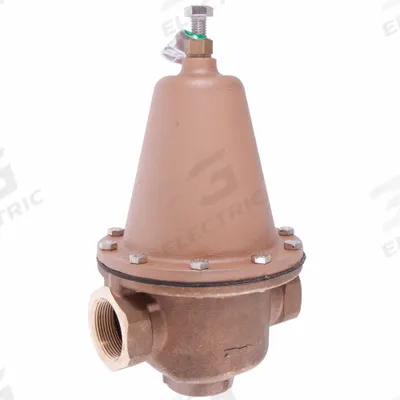 Watts Water Pressure Reducing Valve: NPT x NPT, 2 in Pipe Size, Brass, 25 psi to 75 psi - High Capacity Water Pressure Regulators