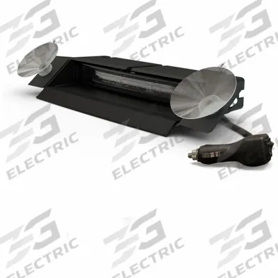 ECCO Directional Warrning Light: Blue/White, Polycarbonate, 6 5/8 in Overall Lg - Dash & Deck Lights