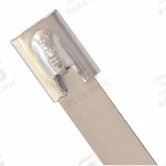 DOLPHIN COMPONENTS CORP Cable Tie: 18 in Nominal Lg, 4 in Nominal Max. Bundle Dia., Silver, 50 PK (MPN DC-316SS18-800L). Key specifications — Brand: DOLPHIN COMPONENTS CORP; Locking Style: Ball Lock; Color: Silver.