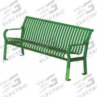 THOMAS STEELE Outdoor Bench: Carnival, 72 in Overall Lg, 32 in Overall Ht, Green, Green, Surface (MPN CRB-6-VS-LEX). Key specifications — Manufacturer Part Number: CRB-6-VS-LEX; Brand: THOMAS STEELE; Frame Color: Green; Product Type: Outdoor Bench; Seat Color: Green; Series: Carnival.