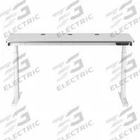 VERSADESK Electric Sit-Stand Desk: White, Wood, 60 in Overall Wd, 24 in Overall Dp, Laminate/Steel (MPN VT1076024-03-05). Key specifications — attr989930: White; attr989931: Laminate; attr989903: VERSADESK; attr989914: White; attr989916: Wood.