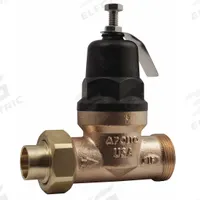 APOLLO Water Pressure Reducing Valve: Solder x Solder, 1 in Pipe Size, Bronze, 15 psig to 75 psig (MPN 36ELF12501S). Key specifications — Brand: APOLLO; Low-Lead Compliance: Low-Lead Compliant.