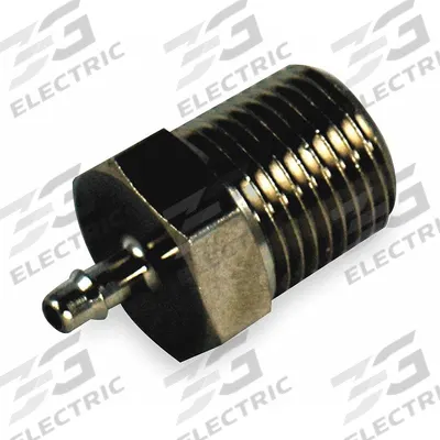 PNEUMADYNE Barbed Fitting Adapter: 11/64 in ID Size, Barbed x UNF, Brass - Nickel-Plated Brass Barbed Tube Fittings