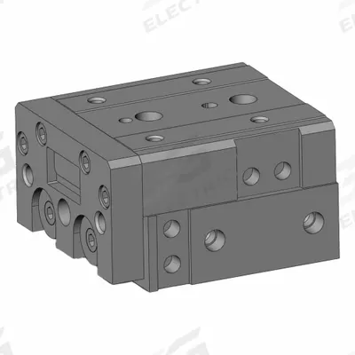 SMC Air Slide Table: 20 mm Stroke Lg, 25 mm Bore Dia, Mfr Part # MXS25L-20 - Pneumatic Slide Tables