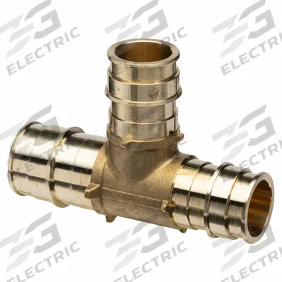 ZURN Barbed Tee: Brass, Expansion, 1 1/2 in ID, 1 1/4 in ID - Expansion Brass Barbed Tube Fittings