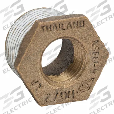 APPROVED VENDOR Metal Pipe Straight: Straight, 1 in x 1/2 in, Class 125, None Brass, PTFE - Threaded Low-Pressure Pipe Fittings for Potable Water with Thread Sealant
