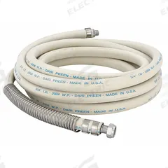 LEONARD VALVE Coolant Hose: 3/4 in Connection Size, Brass/EPDM/Steel, Cream, 25 ft Overall Lg (MPN 25 HDH). Key specifications — Hose Color: Cream; Material: EPDM; Brand: LEONARD VALVE.