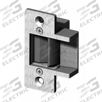 TRINE Electric Door Strike: 1 1/8 in Wd, 2 3/4 in Ht, Cylindrical/Mortise - Combination Cylindrical & Mortise Electric Strikes