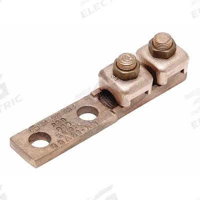 BURNDY Wire Connector: 400 kcmil – 500 kcmil Wire Sizes, 1/2 in Stud Size - Straight Mechanical Lugs