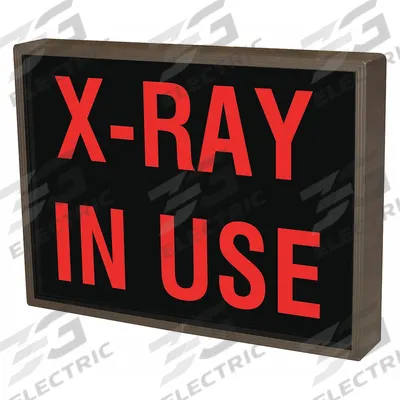 TAPCO Custom Backlit Sign: X-Ray In Use, Custom Backlit Sign (MPN 140064) - Safety