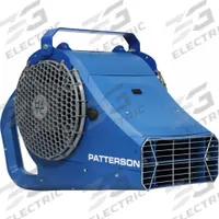 PATTERSON Mounted Fan: 208/230V AC, 1/2 hp Motor HP, Ceiling/Wall Mount, Non-Oscillating, Arm (MPN FHVTCB). Key specifications — Brand: PATTERSON; Voltage: 208/230V AC; Number of Speeds: 1; Fan Mounting Location: Ceiling; Oscillation: Non-Oscillating; Mounting Type: Arm.