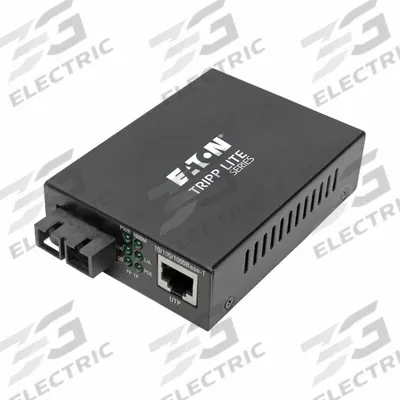 EATON TRIPP LITE Fiber to Ethernet Media Converter: 2 Ports, RJ45/SC Multimode - Ethernet Extending Converters