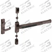 SARGENT Surface Vertical Rod: 36 in Max Door Wd, Bronze (MPN 8713F RHR 10B). Key specifications — attr1011860: Exit Device; attr1024138: Not Ligature-Resistant; attr1011837: SARGENT; attr1011847: Surface Vertical Rod; attr1011858: Not Included; attr1024139: Touchbar; attr1011835: Yes.