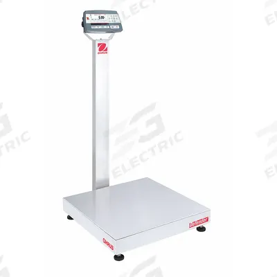OHAUS Industrial Bench Scale: 24 in x 24 in, Not IP Rated, Column-Mounted - Bench Scales with Column-Mounted Indicator
