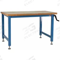 BENCHPRO Workbench: Adj Ht, Butcher Block, 72 in x 30 in, 1,000 lb Overall Load Capacity, Blue (MPN AMW3072). Key specifications — Brand: BENCHPRO.