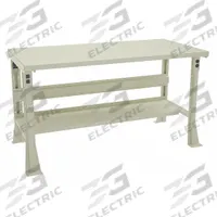 TENNSCO Workbench: Fixed Ht, Steel, 60 in x 30 in, 2,500 lb Overall Load Capacity, Beige (MPN WB-2-3060S). Key specifications — Brand: TENNSCO.