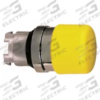 SCHNEIDER Mushroom Head Push Button: 22 mm Mounting Size, Metallic, Momentary (MPN ZB4BC54). Key specifications — Brand: SCHNEIDER; Action: Momentary; Series: XB4; Push Button Material Type: Metallic.