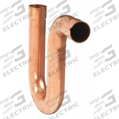 NIBCO Sweat Fitting P-Trap: 1 1/2 in CTS x 1 1/2 in CTS, Cup x FTG, Wrot Copper (MPN 698-11/2) - Wrot Copper Tube Fittings