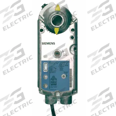 Siemens Actuator: Dampers, On/Off, Spring Return, 62 in-lb, 120V AC, Hardwired - Fail-Safe Actuators with Spring Return