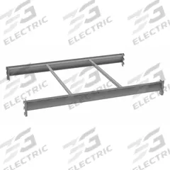 TENNSCO Bulk Storage Deck Level: 48 in x 36 in x 3 5/8 in, 14 ga Beams, 4,150 lb Load Capacity (MPN BPB-48-36). Key specifications — Frame Finish: Epoxy Coated; Frame Material: Steel; Color: Industrial Gray; Includes: (2) 36 in Beams; Brand: TENNSCO.