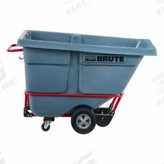 RUBBERMAID COMMERCIAL PRODUCTS Tilt Truck: 0.5 cu ft, 850 lb, 29 in L x 60 1/2 in W x 43 in H, Gray (MPN 2192466). Key specifications — Color: Gray; Brand: RUBBERMAID COMMERCIAL PRODUCTS; Caster/Wheel Configuration: (1) Swivel.