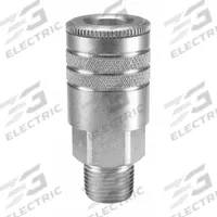 PARKER Quick Connect Hose Coupling: 1/4 in Body Size, 1/4 in Hose Fitting Size, 1/4" -18 Thread Size (MPN S22). Key specifications — Brand: PARKER; Thread Size: 1/4" -18; Coupling Locking Type: Sleeve; Hose Fitting Gender: Male.