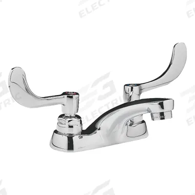 AMERICAN STANDARD Low Arc Bathroom Faucet: Monterrey, Cast Brass, Chrome Finish - Centerset Handle Bathroom Faucets