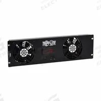 TRIPP LITE Air Distribution Fan: 169 cfm Airflow @ 0.000 in SP, Air Distribution Fan, 120V AC, Rack (MPN SRFAN3UDCTEMP). Key specifications — Brand: TRIPP LITE; Voltage: 120V AC; Mounting Location: Rack.