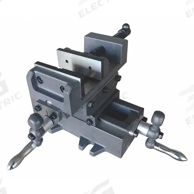 Dayton Machine Vise: 3 in Jaw Face Wd, 3 in Max Jaw Opening, 1 1/8 in Throat Dp - Cross-Slide Drill Press Vises