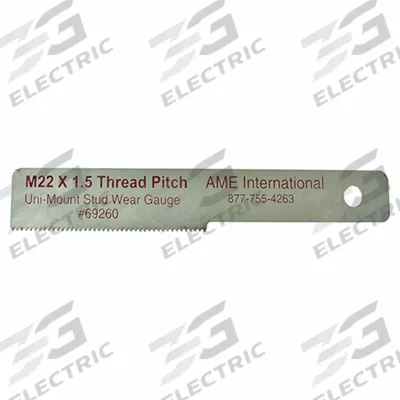 AME Uni-Mount Thread Gauge: Uni-Mount Thread Gauge, Steel, 4 in Overall Lg - Tire Inspection Tools